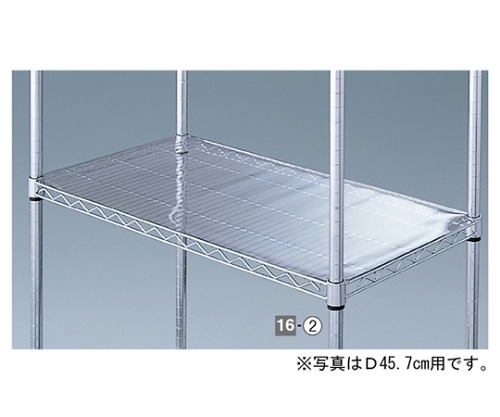 ストア・エキスプレス ワイヤーラックスチール棚用透明シート D35.7cm用 W121.2cm用 61-65-5-3 1枚（ご注文単位1枚）【直送品】