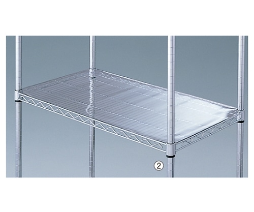 ストア・エキスプレス ワイヤーラックスチール棚用透明シート D45.7cm用 W182.2cm用 61-65-6-5 1枚（ご注文単位1枚）【直送品】