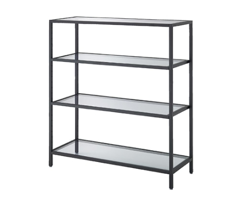 ストア・エキスプレス ボックスフレームテーブル W120cm サテンブラック 5段 61-105-3-4 1台(ご注文単位1台)【直送品】