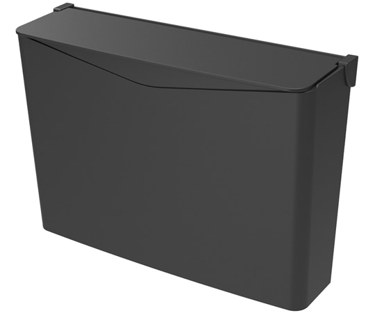 テラモト エコペーパーポケットN フラップフタ付 ブラック×ブラック DS-451-000-7 1個(ご注文単位1個)【直送品】