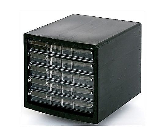 アズワン 278x350x258mm/5段 レターケース(黒) EA954JD-42 1台(ご注文単位1台)【直送品】