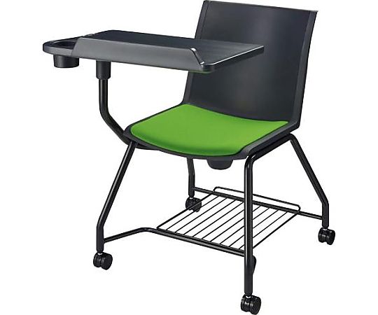 アズワン ビジネスチェアー(メモ台付/グリーン) EA956XA-135 1脚(ご注文単位1脚)【直送品】