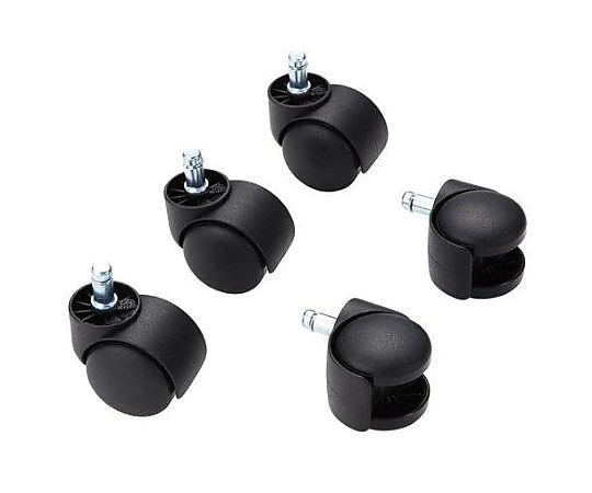 アズワン チェアー用ナイロンキャスター(黒/5個) EA956XB-120 1個(ご注文単位1個)【直送品】