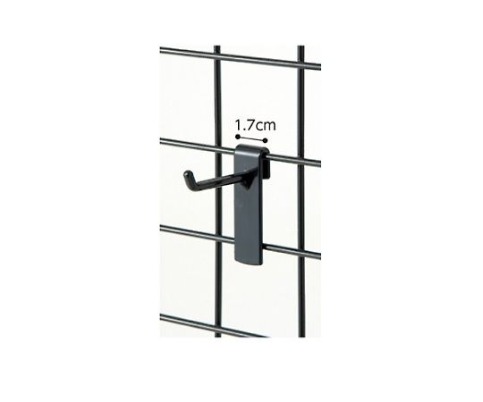 ストア・エキスプレス 樹脂製ネットスタンド用フック 黒 L5cm 1セット(10本入) 61-127-8-6 1セット（ご注文単位1セット）【直送品】