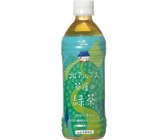ゴールドパック 北アルプス茶屋の緑茶 500mL 24本 923727 1ケース※軽（ご注文単位1ケース）【直送品】