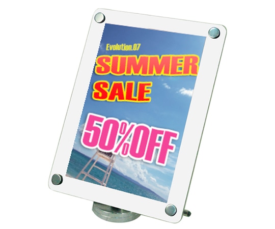 常磐精工 カウンターホワイトスタンド A4縦 CUWS-A4T 1台（ご注文単位1台）【直送品】