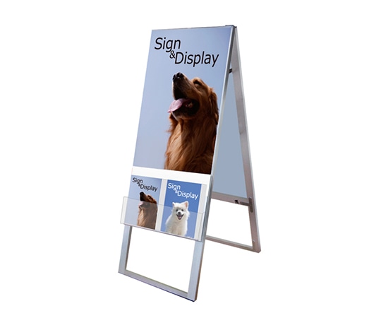 常磐精工 カタログケーススタンド看板 Uタイプ A2両面 KCSKU-A2R 1台（ご注文単位1台）【直送品】