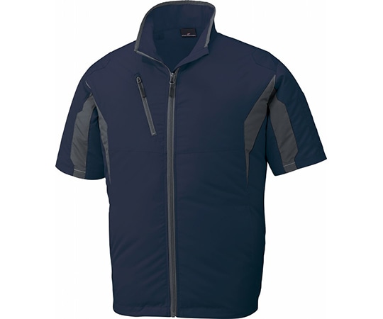 自重堂 空調服半袖ジャケット ネービー 4L 87070 1枚(ご注文単位1枚)【直送品】