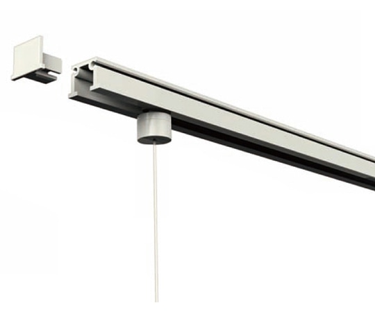 福井金属工芸 C型オールホワイトレールセット1000mm 3533-W 1セット(ご注文単位1セット)【直送品】