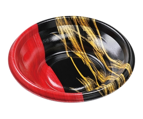 エフピコ 簡易式フードパック(丼ぶり容器) MFP-丸丼18(V1)本体 金彩赤黒 φ179×46 900個入り MFP-マルドン18(V1)ホンタイ キンサイアカクロ 1ケース(ご注文単位1ケース)【直送品】