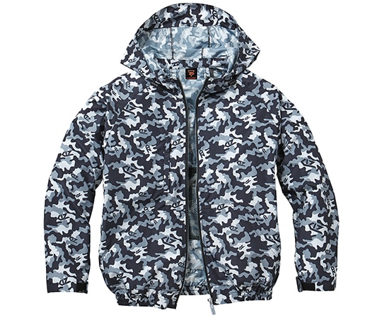 自重堂 空調服長袖ブルゾン ブラックカモフラ 5L 74170 1枚(ご注文単位1枚)【直送品】