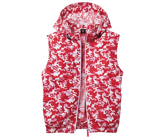 自重堂 空調服ベスト ピンクカモフラ 5L 74190 1枚(ご注文単位1枚)【直送品】
