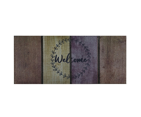 ベストコ エントランスラバーマット ウェルカムダルウッド 24×55 ND-461 1個(ご注文単位1個)【直送品】