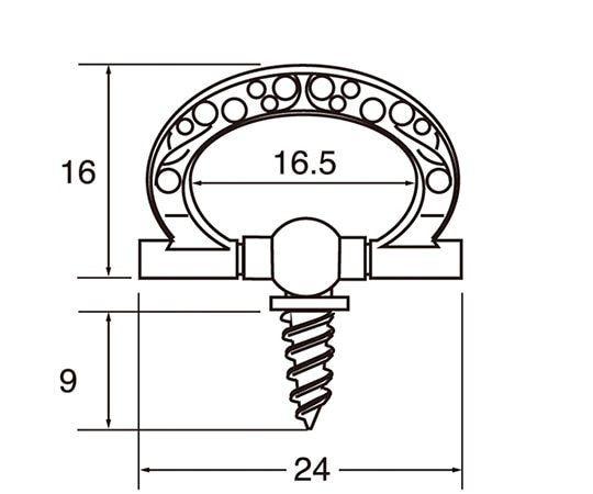 福井金属工芸 額吊スクリューリング小 1セット(20個入) 6416 1セット（ご注文単位1セット）【直送品】