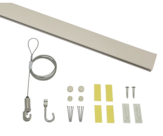 福井金属工芸 レールサンカラーズ Aセット 木目調 ホワイト30cm RC30A-1 1個（ご注文単位1個）【直送品】