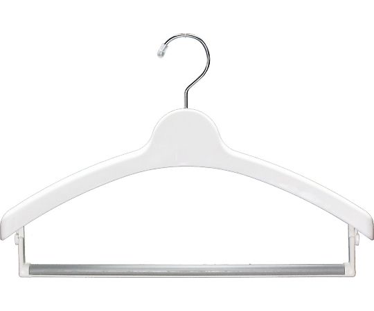 シンコハンガー 薄型ジャケットハンガー バータイプ ホワイト 30本入  1箱（ご注文単位1箱）【直送品】