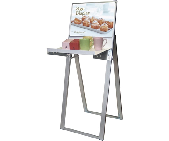 常磐精工 ラックスタンド看板 A3横 ホワイト RASK-A3YW 1台（ご注文単位1台）【直送品】