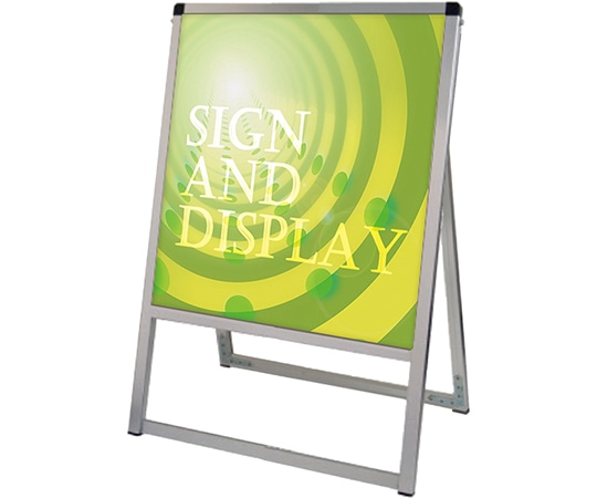 常磐精工 バリウススタンド看板 アルミ複合板タイプ 450×450 片面 VASKAP-450X450K 1台（ご注文単位1台）【直送品】