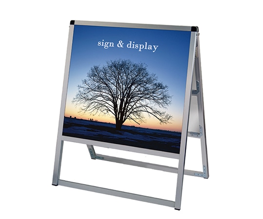 常磐精工 バリウススタンド看板 アルミ複合板タイプ 600×600 両面 VASKAP-600X600R 1台（ご注文単位1台）【直送品】