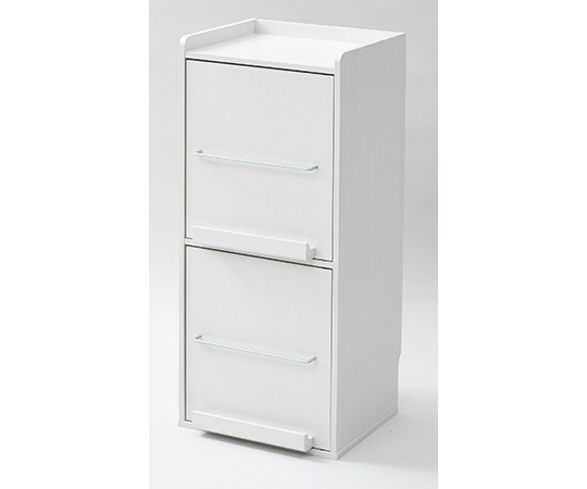 山善(YAMAZEN) 本棚 ディスプレイラック ホワイトウォッシュ(木目) CDM-1X2D(JW) 1台(ご注文単位1台)【直送品】