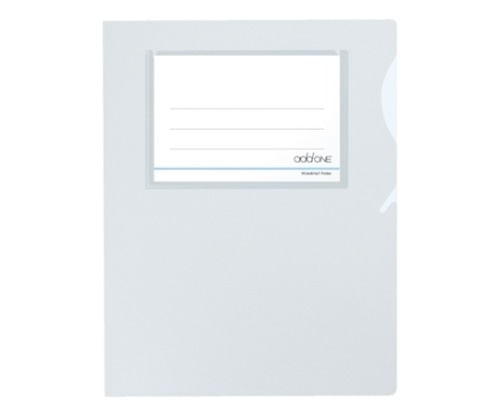 セキセイ アドワン ワイド&ハーフフォルダー 一件楽着(R)クリア AD-2406-90 1冊(ご注文単位1冊)【直送品】