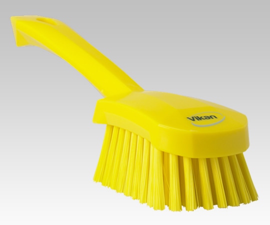 Vikan ロングハンドルブラシ ハードタイプ 黄 4186 1個（ご注文単位1個）【直送品】