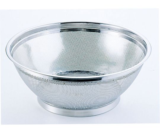 ホクリク総業 18-8 パンチング浅型ざる 40cm  1個（ご注文単位1個）【直送品】