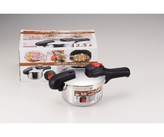 パール金属 節約クック ステンレス製圧力切替式片手圧力鍋 2.5L H-5434 1個（ご注文単位1個）【直送品】