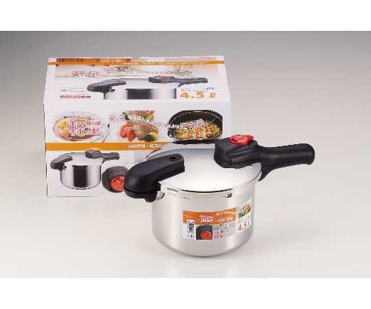 パール金属 節約クック ステンレス製圧力切替式片手圧力鍋 4.5L H-5436 1個（ご注文単位1個）【直送品】