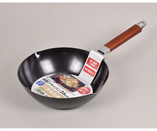 パール金属 ブラゾン 200V対応鉄製厚板深型フライパン 26cm H-8152 1枚（ご注文単位1枚）【直送品】