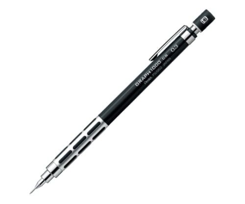 ぺんてる グラフ1000 CS ブラック PG1003CS-A 1本(ご注文単位1本)【直送品】