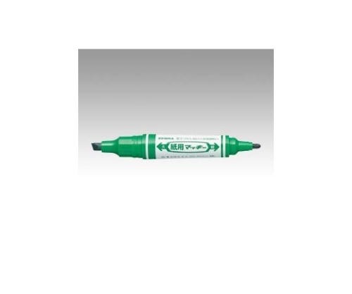 ゼブラ 紙用マッキー(細字・太字ツイン) インク色:緑 WYT5-G 1本(ご注文単位1本)【直送品】