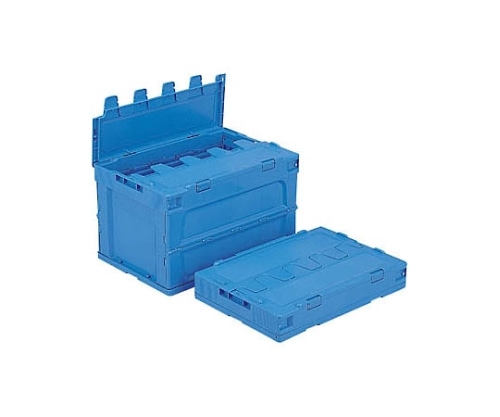 サンコー(三甲) オリコン 青 フタツキ P51B 1個(ご注文単位1個)【直送品】