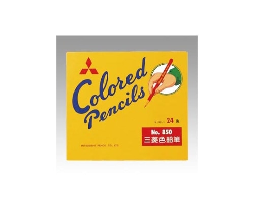 三菱鉛筆 色鉛筆 No.850(24色 紙箱入) K85024C.2 1個(ご注文単位1個)【直送品】