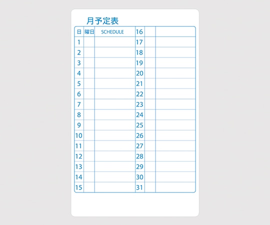 ニチレイマグネット スケジュールボード 月間予定表 WB-600-M 1枚(ご注文単位1枚)【直送品】