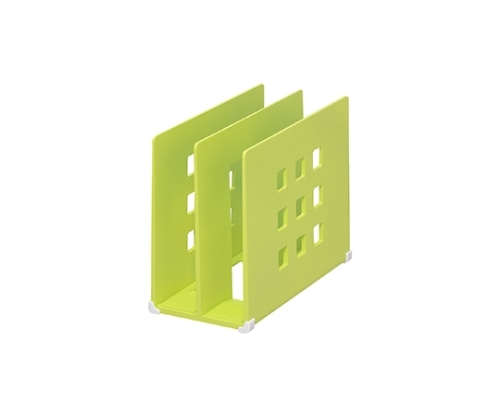 LIHITLAB 仕切ラック S 6黄緑 A-7320 A7320-6 1個(ご注文単位1個)【直送品】