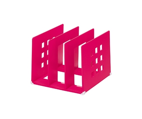 LIHITLAB 仕切ラック L 3赤 A-7321 A7321-3 1個(ご注文単位1個)【直送品】