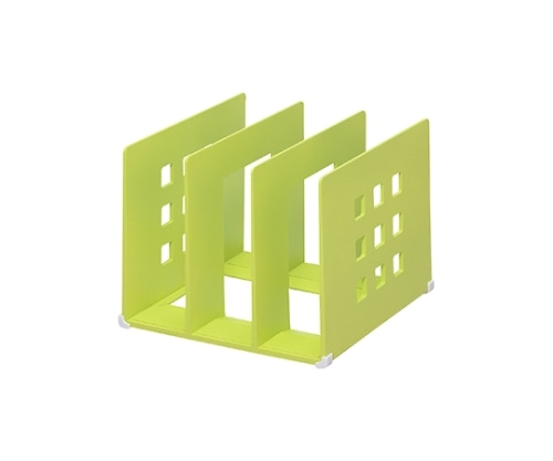 LIHITLAB 仕切ラック L 6黄緑 A-7321 A7321-6 1個(ご注文単位1個)【直送品】