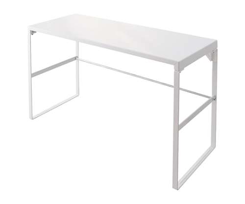 LIHITLAB 机上台<幅590mm・トールタイプ> 0白 A7336-0 1個(ご注文単位1個)【直送品】