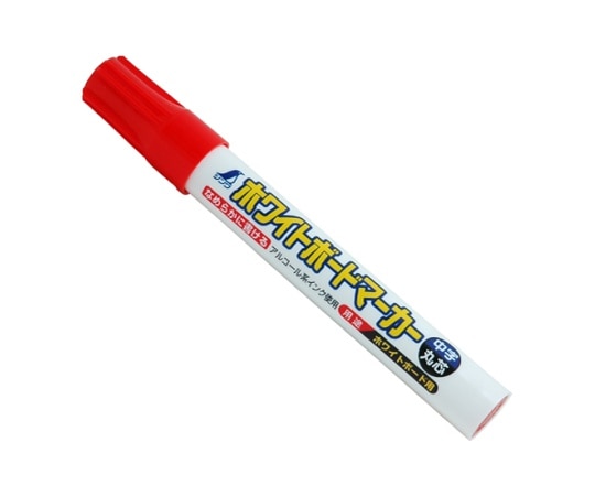 シンワ測定 ホワイトボードマーカー 赤 中字丸芯 78504 1枚(ご注文単位1枚)【直送品】