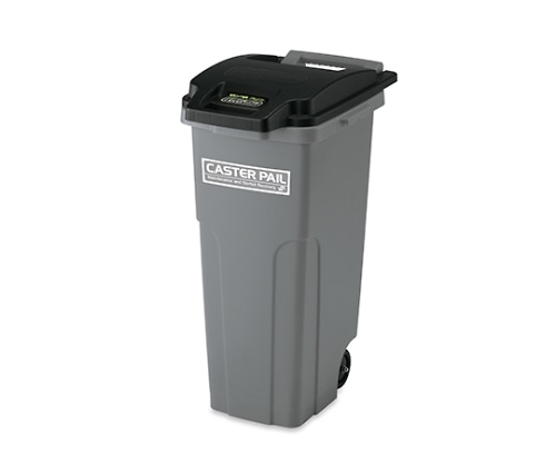 テラモト キャスターペール70 黒/灰 DS-224-170-8 1個(ご注文単位1個)【直送品】