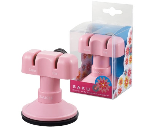 ナニワ研磨工業 SAKU Diamond sharpener 簡易包丁研ギ器 QY-0020 1個（ご注文単位1個）【直送品】