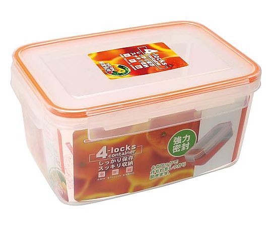 ストリックスデザイン 4LOCKS保存容器 長方形2.4L R4 HT-119 1個（ご注文単位1個）【直送品】