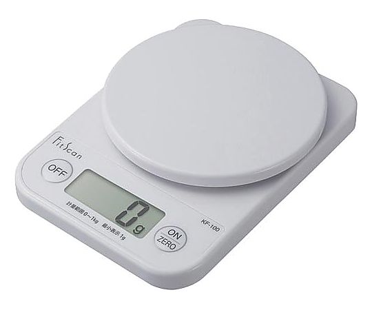 タニタ デジタルクッキングスケール1kg ホワイト KF-100-WH 1台（ご注文単位1台）【直送品】