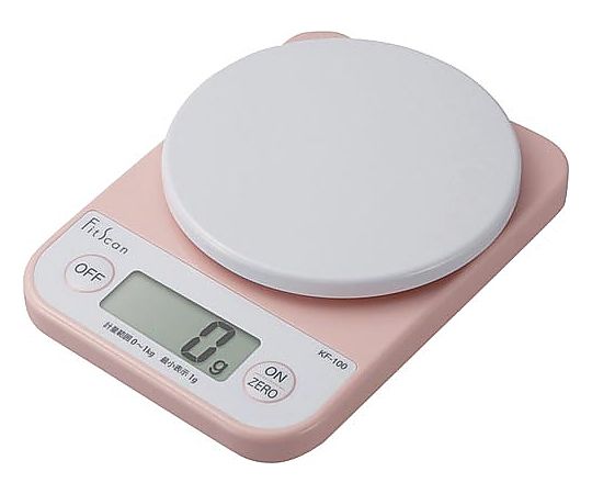 タニタ デジタルクッキングスケール1kg ピンク KF-100-PK 1台（ご注文単位1台）【直送品】