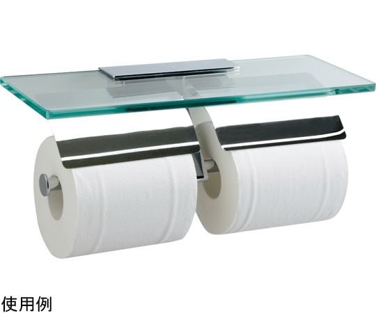 リラインス 棚付2連ペーパーホルダー クロムメッキ R3265 1個(ご注文単位1個)【直送品】