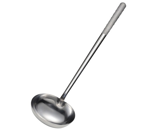 山儀工業所 オールステンレスブラスト加工 楕円中華お玉 017709001 1個(ご注文単位1個)【直送品】