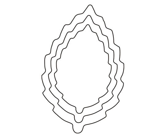 アズワン 厚口野菜抜 3PC 木の葉  1個（ご注文単位1個）【直送品】