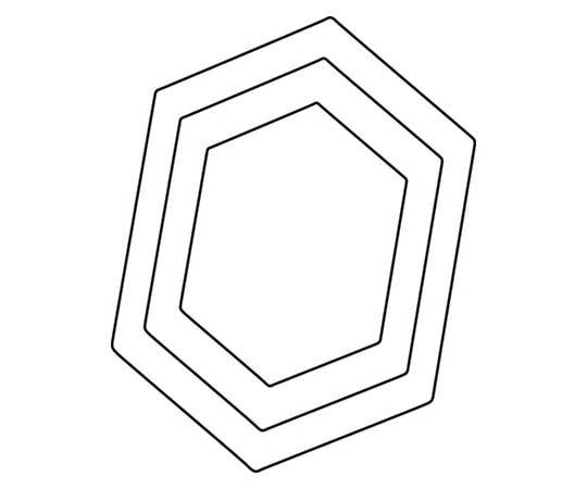 アズワン 厚口野菜抜 3PC 亀甲  1個（ご注文単位1個）【直送品】