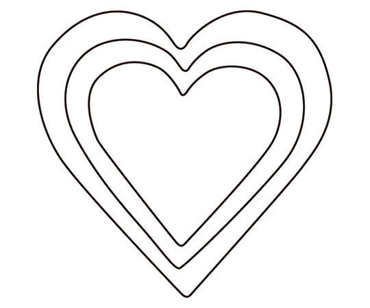 アズワン 厚口野菜抜 3PC ハート  1個（ご注文単位1個）【直送品】